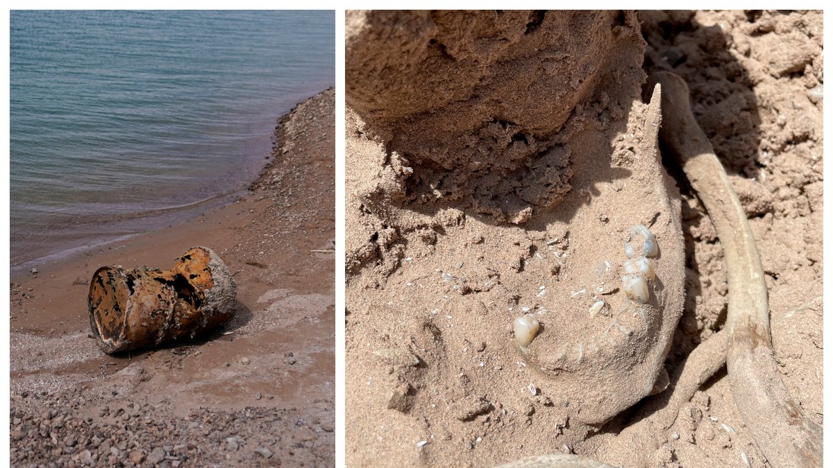 Kvarlevor har hittats vid Lake Mead.